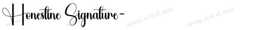 Honestine Signature字体转换